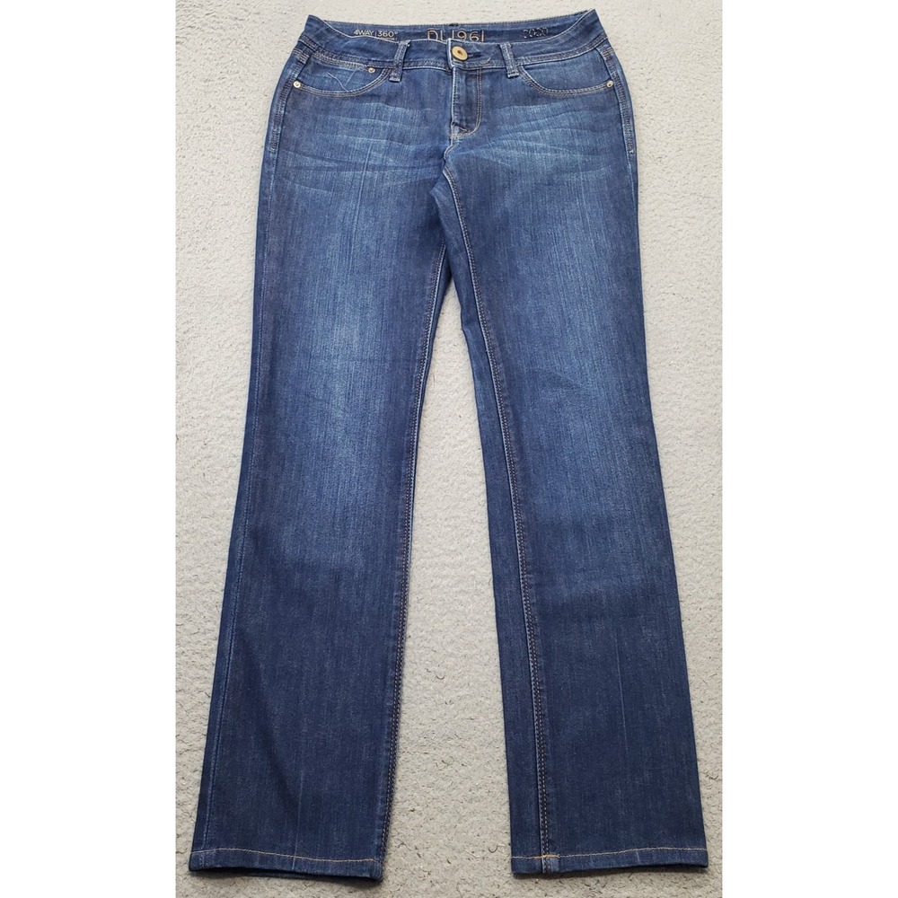 DL1961 Coco Jeans Women 25 Blue Denim 4-Way 360° Stretch Straight Leg Streetwear
